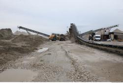 Photo Textures of Background Gravel Mining